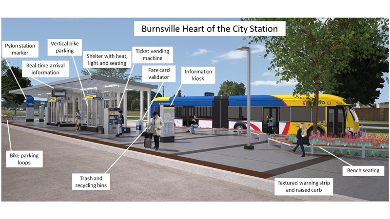 Nicollet Avenue station - Rendering