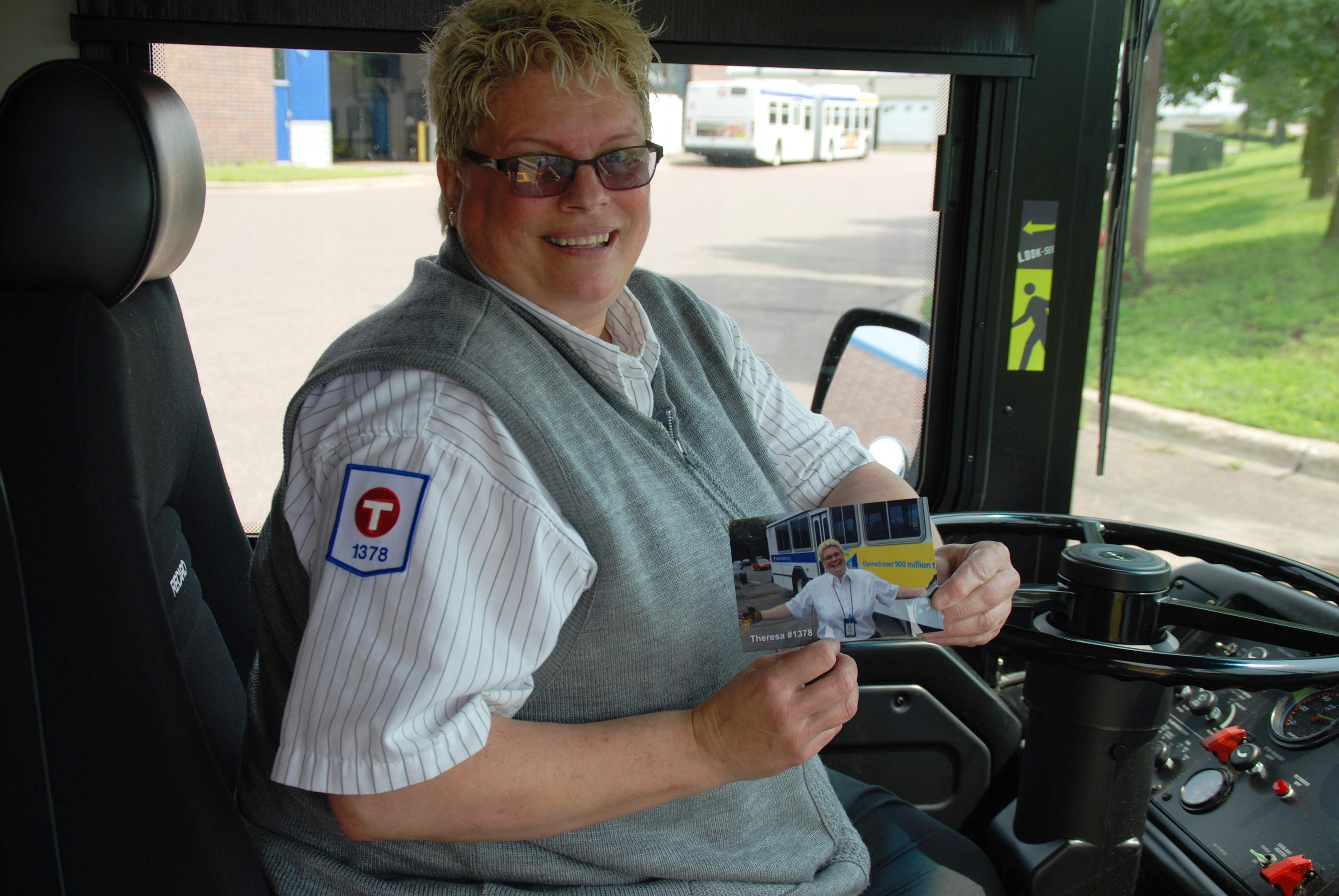 Metro Transit operator Theresa Collins.