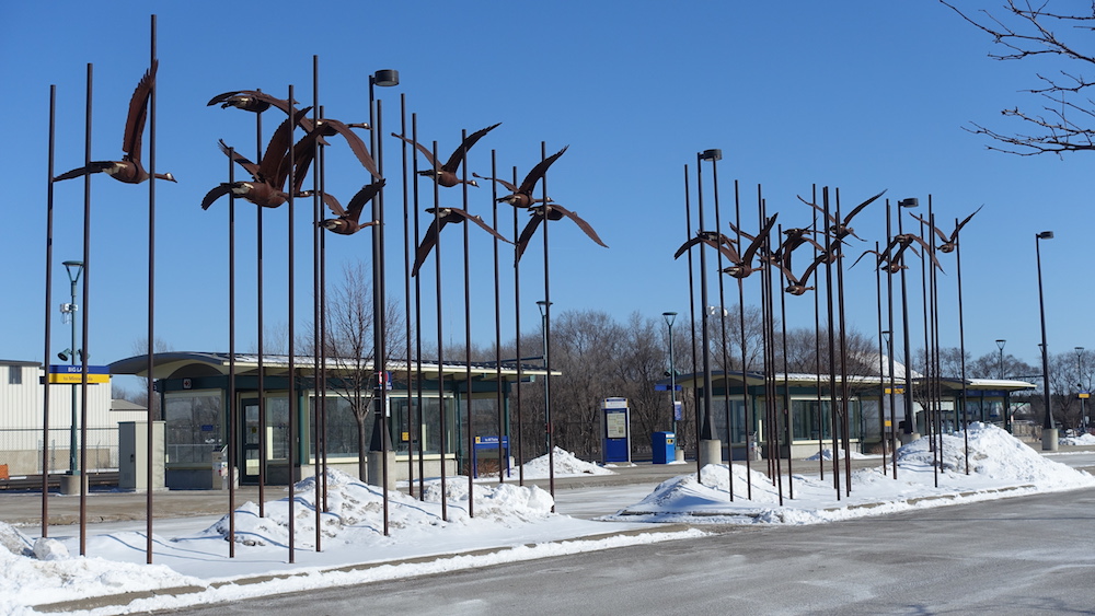 Public art Big Lake Northstar Station