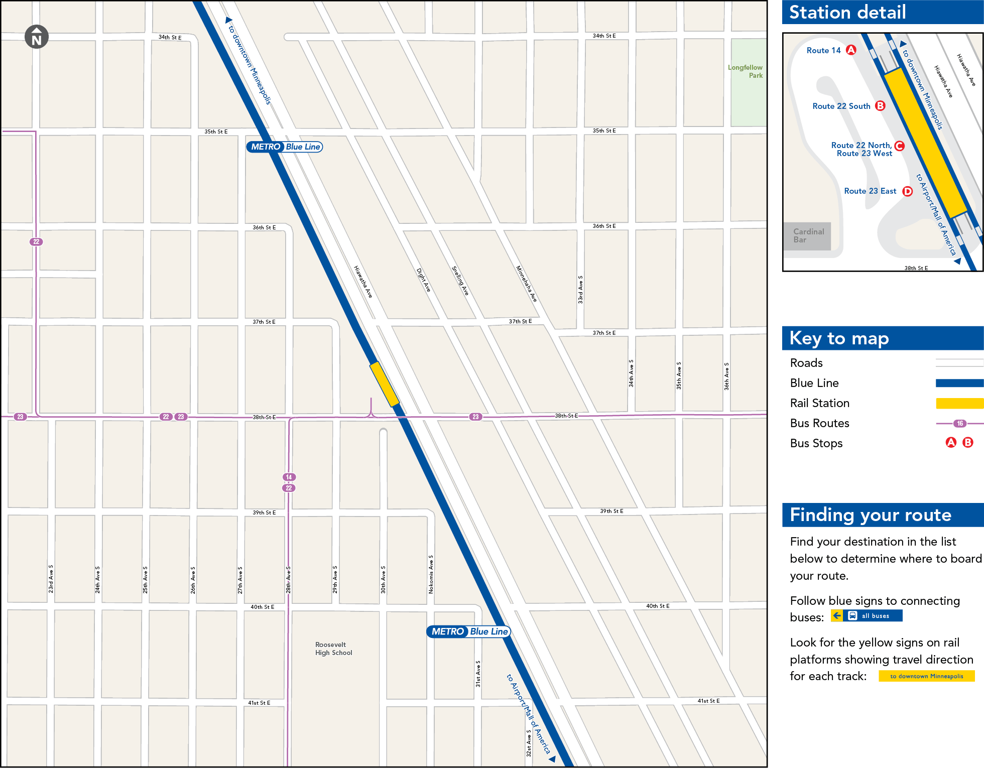 38ths Street Station Map