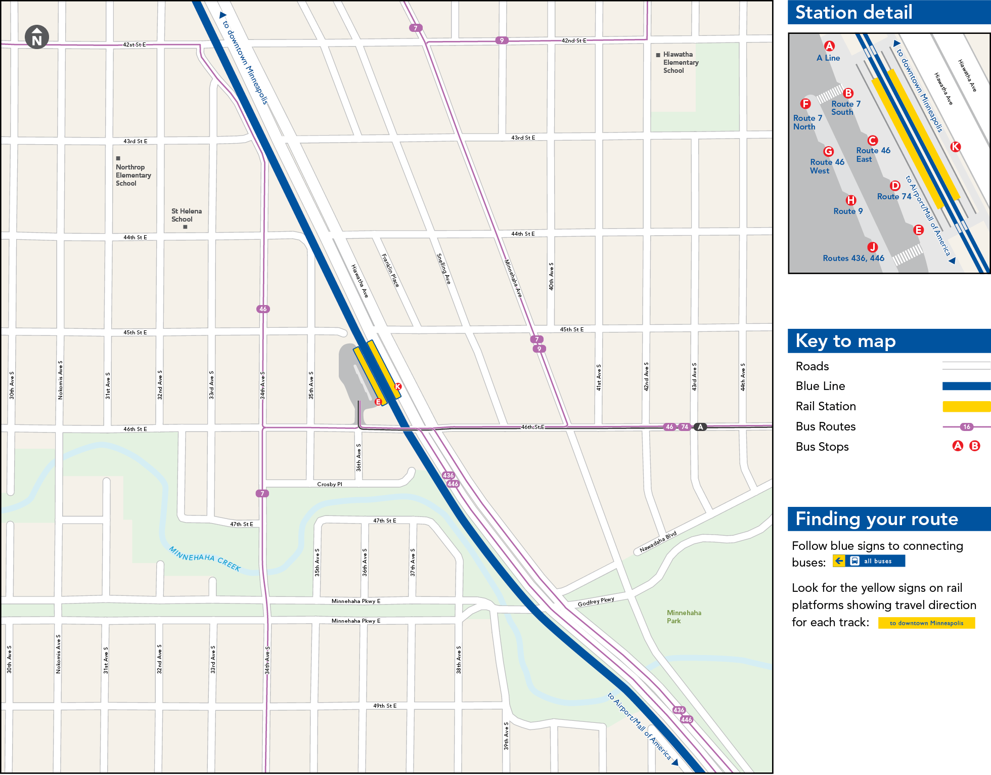 46th Street Station Map