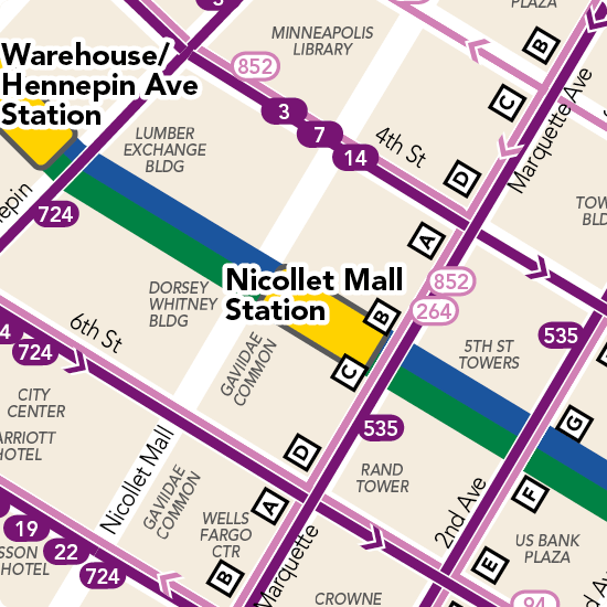 Nicollet Mall Station Detail