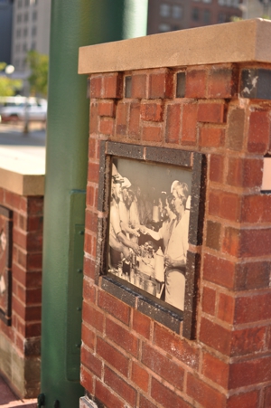 Public art at Warehouse District/Hennepin Station.