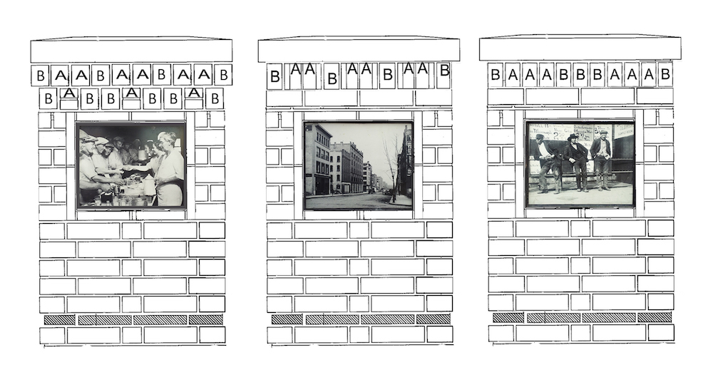 Drawing of art being planned