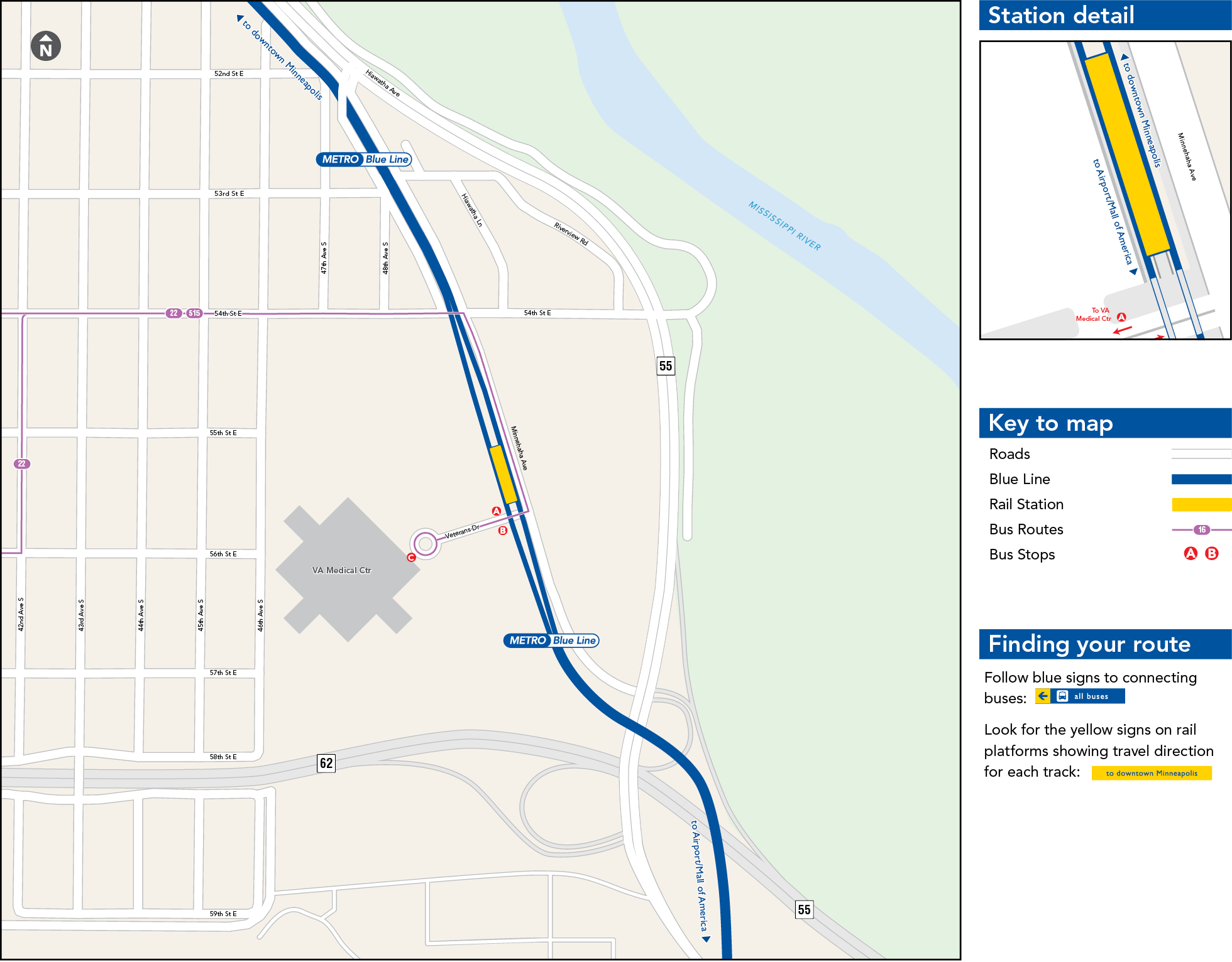 VA Medical Center Station Map