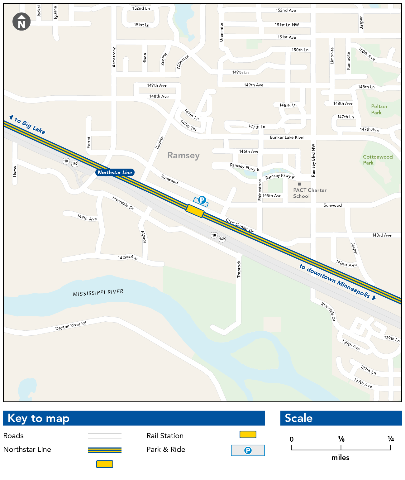 Ramsey Station Map