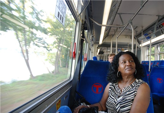 A customer rides Route 675 from Minnetonka to Minneapolis. 