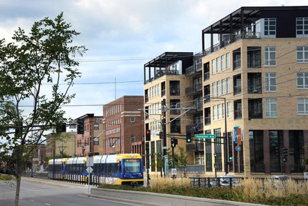 Green Line light rail train